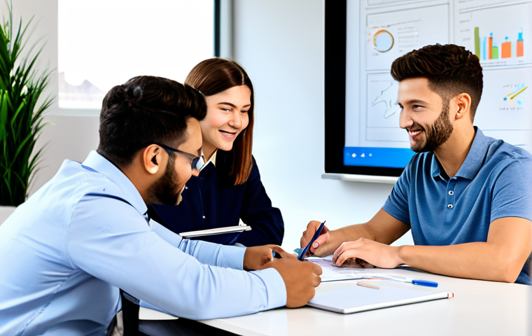 **

"A diverse team collaborating in a bright, modern open-plan office. One person is sketching ideas on a whiteboard, another is reviewing data on a laptop, a third is engaged in a lively discussion with hand gestures, all fully clothed in professional attire. Emphasis on teamwork and varied approaches, natural pose, correct proportions, well-formed hands, proper finger count, safe for work, appropriate content, family-friendly, high quality, professional office environment."

**